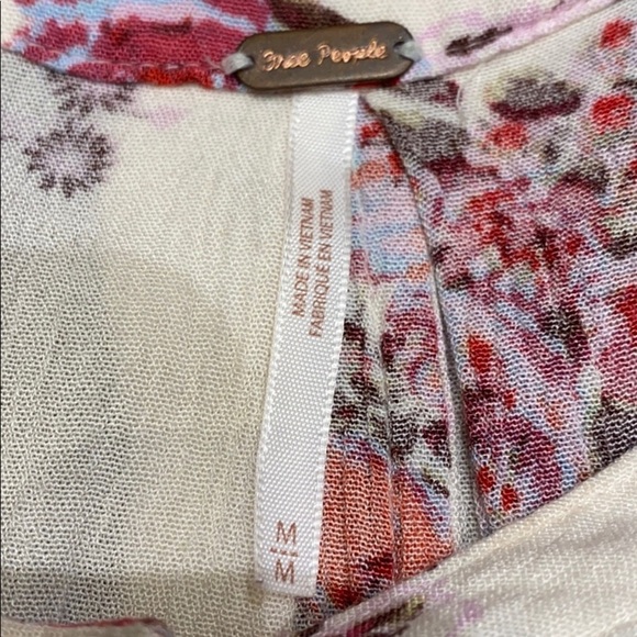 Free People Tree Swing Sleeveless Floral Tunic SZ M - Picture 4 of 7